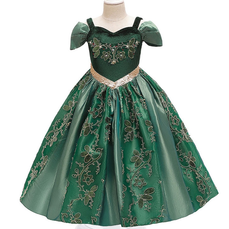 ANSOO Neuankömmlinge 2022 Party Abschlussballkleid ein Kind in einem lockeren eleganten grünen Kleid auf einer Sommerparty
