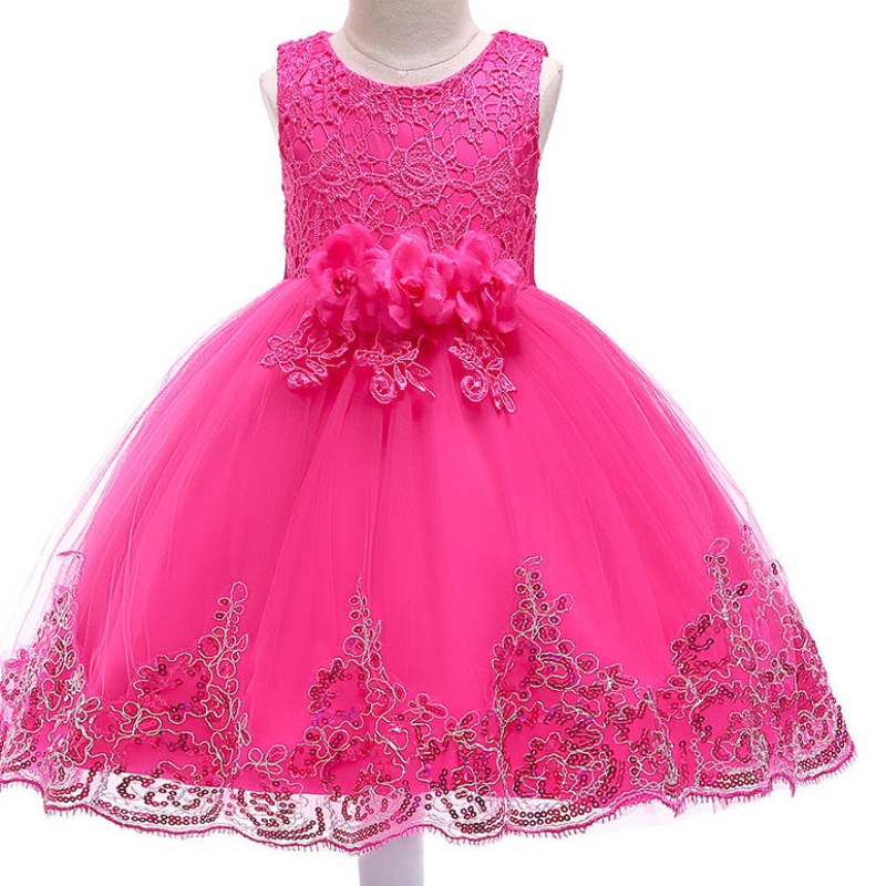 Kinder im europäischen Stil Kinder Kleidung Mädchen Hochzeitskleid Kinder schöne Geburtstagsfeier Tutu Kleider für Mädchen ärmellosen