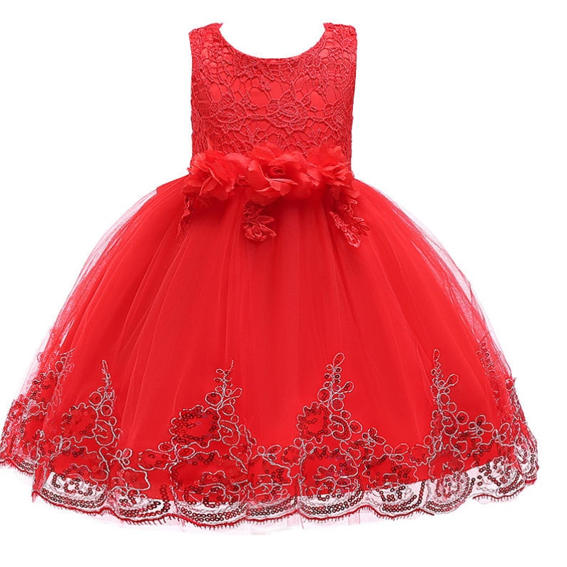 Kinder im europäischen Stil Kinder Kleidung Mädchen Hochzeitskleid Kinder schöne Geburtstagsfeier Tutu Kleider für Mädchen ärmellosen