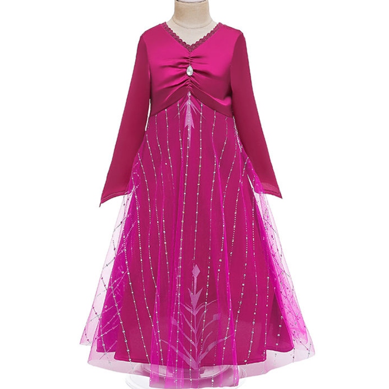 Ansoo Online Halloween Anna Elsa Kostüm für Kinderkleider Kostüme Mädchen Prinzessin Kostüm für 2-13 Jahre Mädchen