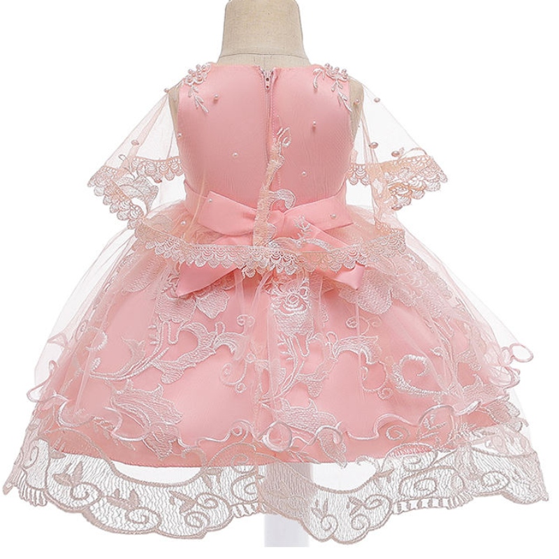 Ansoo Kinder ärmellose rosa Party Kindermädchen Kleid Baumwolle Elegantes Prinzessinkleid für Mädchen 2-10 Jahre Tutu Brautkleider für Mädchen