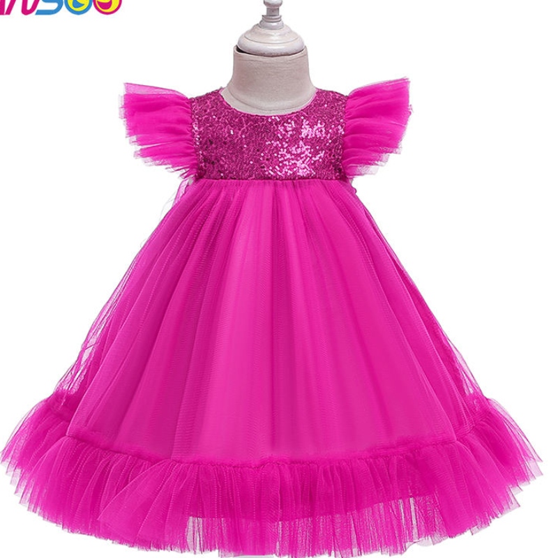 Ansoo Pink Tutu Blumenmädchen \\ 'Kinder Party Prinzessin Baby Mädchen Hochzeitskleid 2-10 für Party Hochzeitsmädchen Kinder Kinder