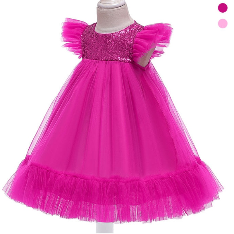Ansoo Pink Tutu Blumenmädchen \\ 'Kinder Party Prinzessin Baby Mädchen Hochzeitskleid 2-10 für Party Hochzeitsmädchen Kinder Kinder