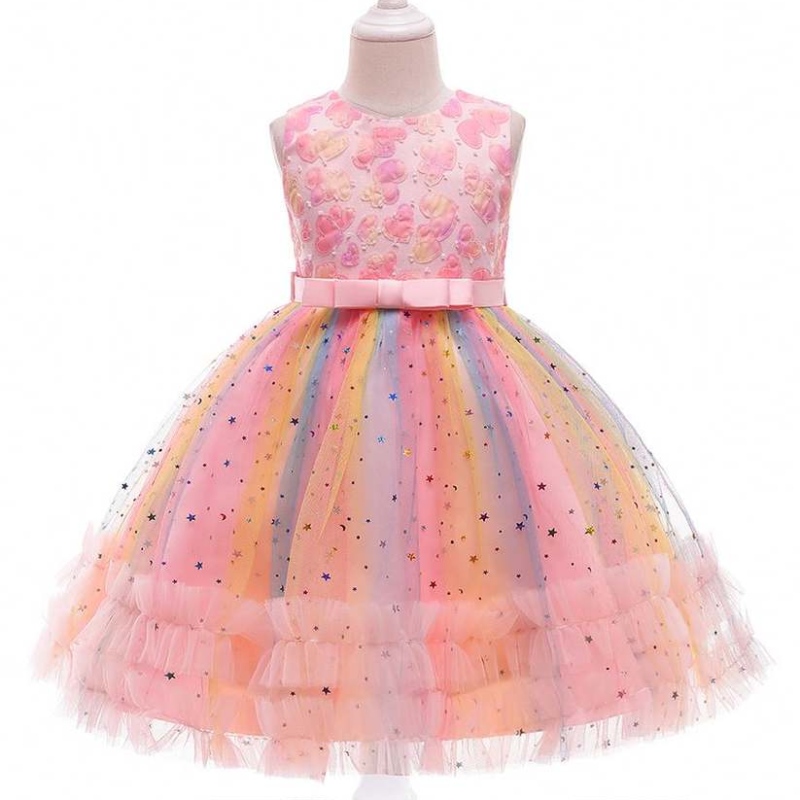 Baige Neuankömmlinge Pailletten Cake Kids Party Kleider 3-10 Jahre Baby Partykleider Mädchen \\ 'Kleider