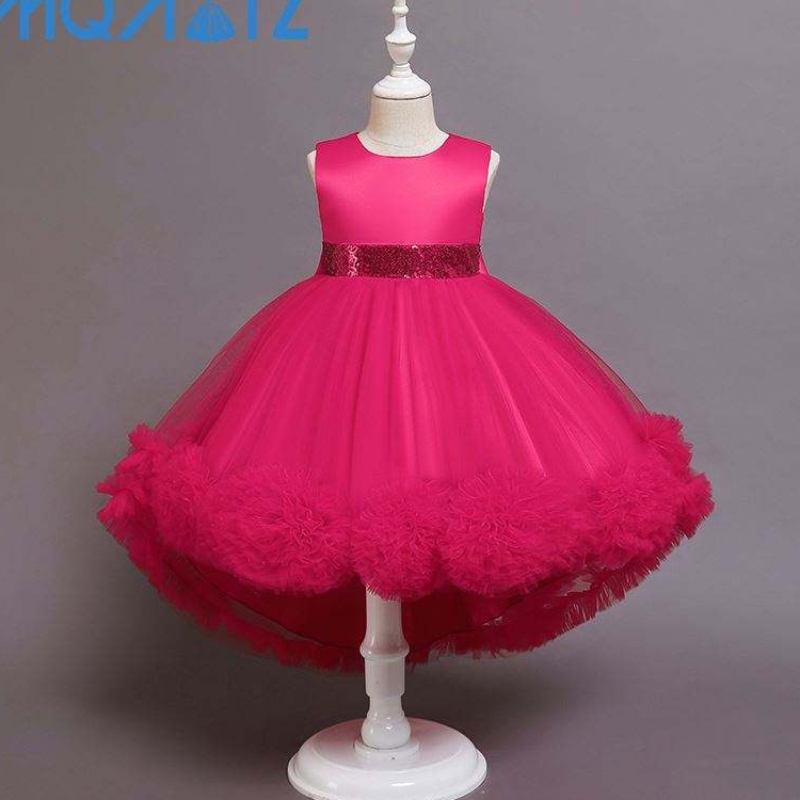 Baige Hot Sale Girl Prinzessin Party Kleid Kleid Kinder Party Langes Kleid Blumenmädchenkleid Kleid