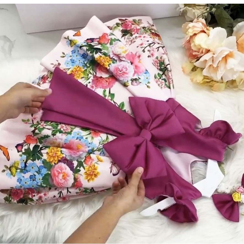 Baige Großhandel Blumenmädchen Kleid Party Hochzeits Geburtstag Kinder Kleidung elegante Baby -Mädchen -Kleider ärmelloser Kleider