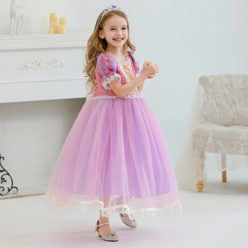 Mädchen Prinzessin inspirierte Kleiderparty Cartoon Charakter Mädchen für Mädchenkleider