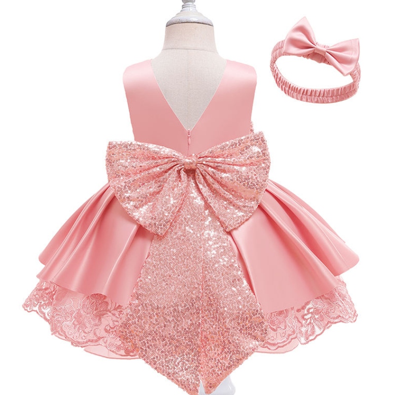 Lace Baby Girl Hochzeitskleidneuer Stil, 1-6 Jahre altes Pari-Kleid für Baby Mädchen