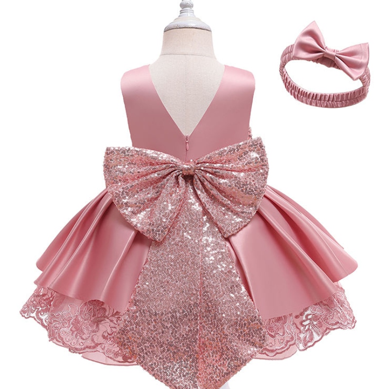 Lace Baby Girl Hochzeitskleidneuer Stil, 1-6 Jahre altes Pari-Kleid für Baby Mädchen