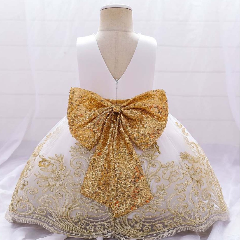 2022 Mädchen Partykleid Big Bow Blumenmädchen Kleider Sommerkinder Kleiderdesign