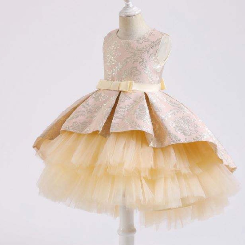 Baige Kids Taufe Kleider Kleidungsstarke erste Kommunion Baby Girls Party Kleider Kinder Kleidungsdesigns