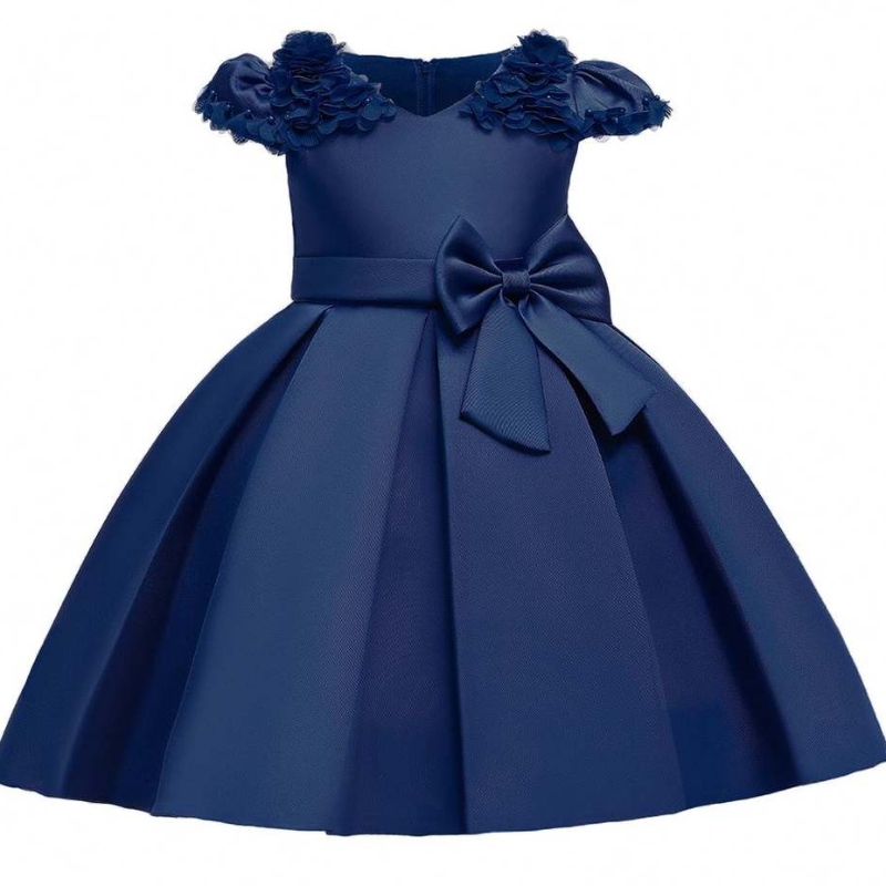 Baige Neuankömmlinge Babykleidung Kinderneue Geburtstagsfeier Kleid Kleid Kleid Kleid