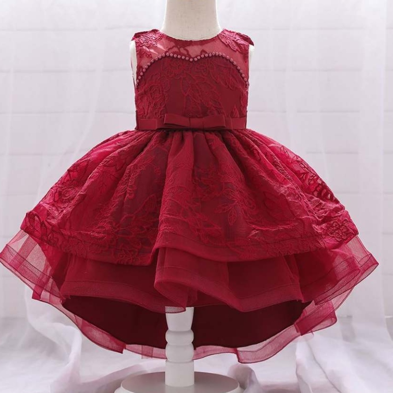 Baige sommer sommer säugchenneugeborenes baby girl brock Design Geburtstag Hochzeitsfeier Tailing Kleid T1939XZ