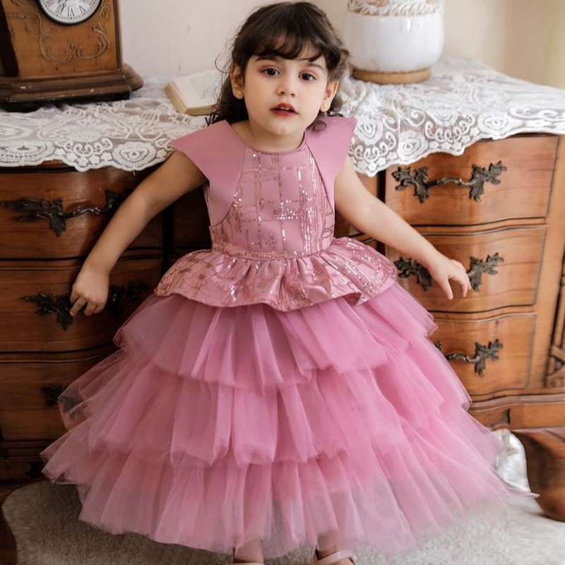Baigeneues Design Kleinkind Baby Mädchen Kleine Prinzessin Tulle Tutu Kleid Kids Hochzeitsfeierkleider