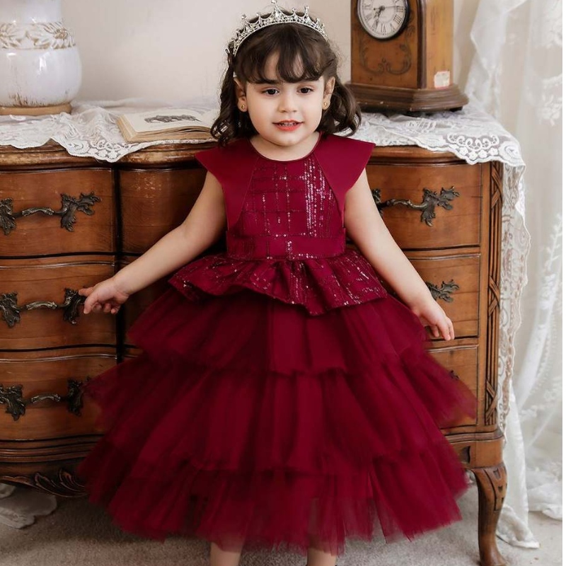 Baigeneues Design Kleinkind Baby Mädchen Kleine Prinzessin Tulle Tutu Kleid Kids Hochzeitsfeierkleider