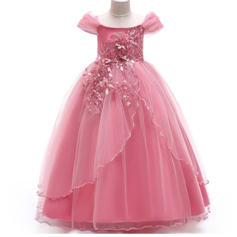 Baige Großhandel Kinder Hochzeit Abend Ballkleid Fancy Princess Kleid Schöne Mädchen Party Kleid