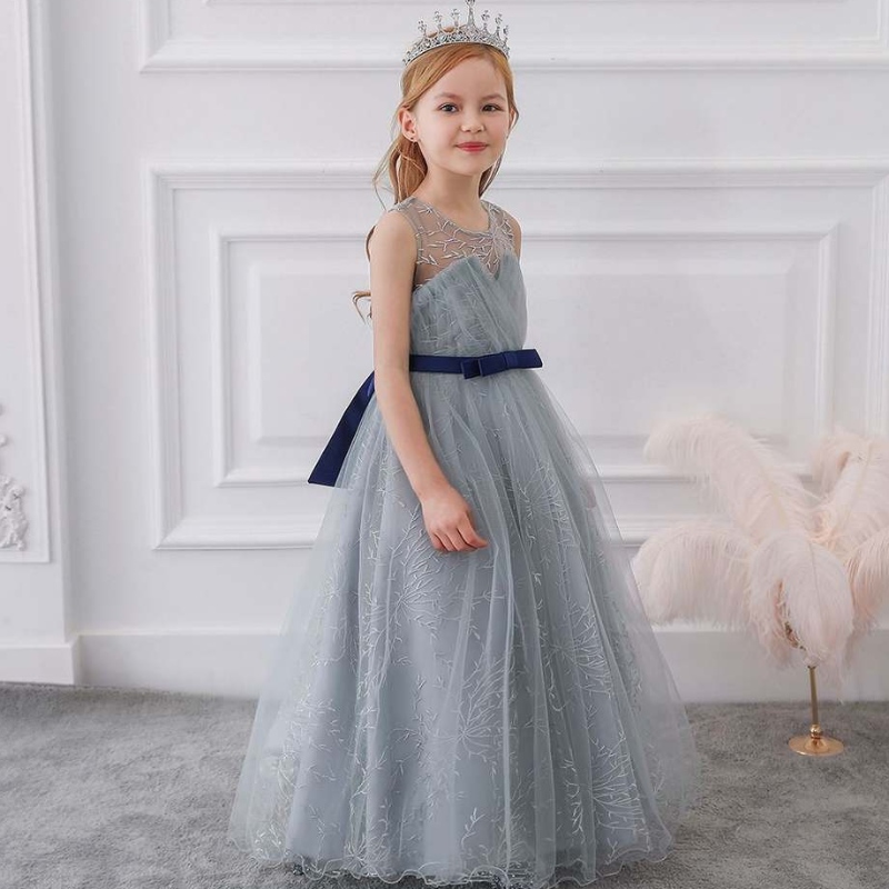 Baige Baby -Kleid -Design Bilder Hochzeitskleid Ballkleid für Kinder Geburtstagsfeier Kinder Mädchen Kleid