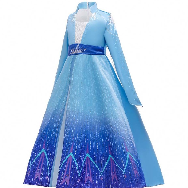 Baige Hot Sale Kinder Kleidung Mädchen Elsa Kostüm Cosplay Cosplay Girl Kleid
