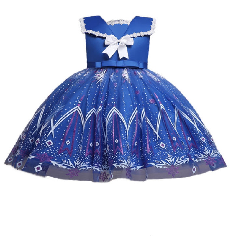Kinder Kleidung Neue Kinderkleider für Mädchen Spitze ärmellose Partykleid Bogenknoten Prinzessin Hochzeit langes Kleid