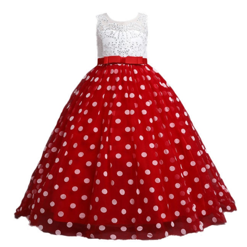 2022 Hochwertige Party Babykleid Paillette Spitze elegante Weihnachtskinderkleider für Mädchen Kleidung Kinder Kinder Hochzeitskleid
