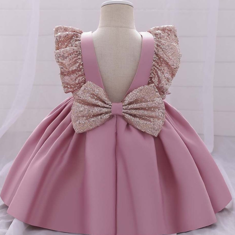 Baige schöne Kinderkleid Kleidungsstücke 2020 Neues Design Girls Hochzeitskleid Geburtstagsfeier L1968XZ