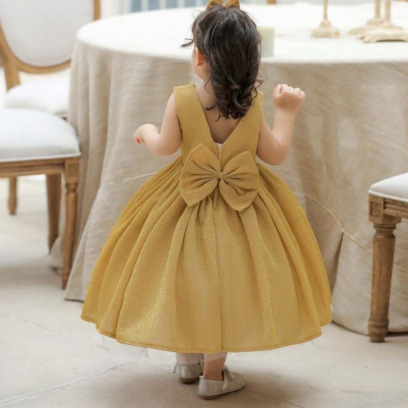 Baige Neugeborene Baby Ballkleid Prinzessin Tulle Blumenmädchen Kleid formelle Pailletten Kid Girl Geburtstag Party Kleider