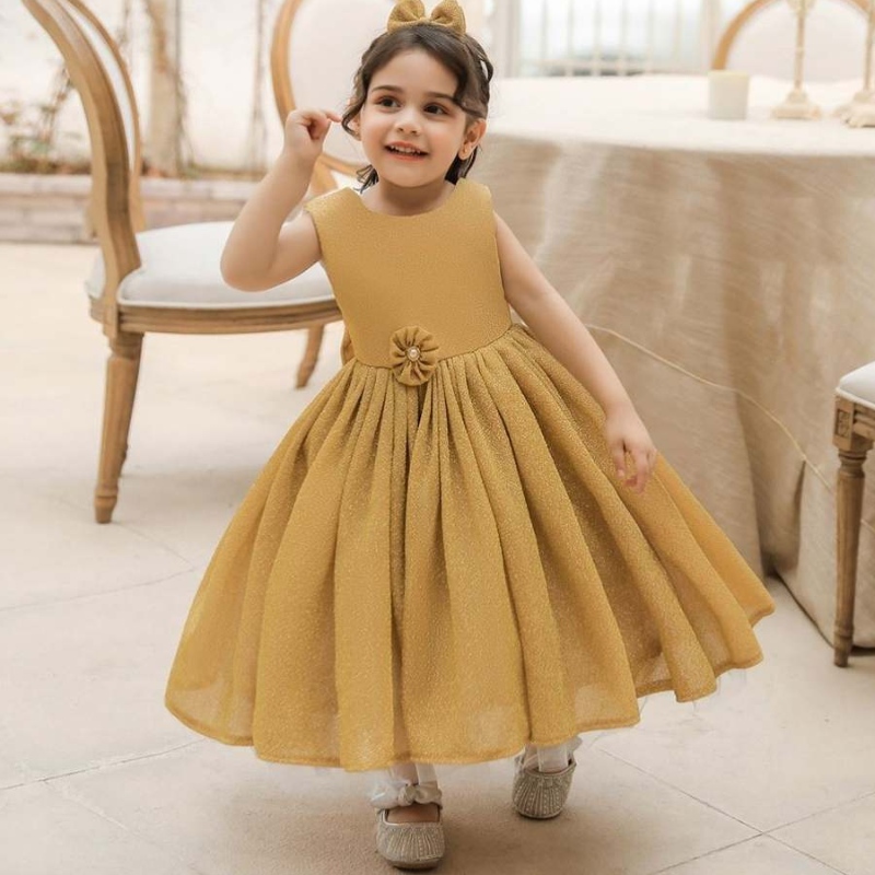 Baige Neugeborene Baby Ballkleid Prinzessin Tulle Blumenmädchen Kleid formelle Pailletten Kid Girl Geburtstag Party Kleider