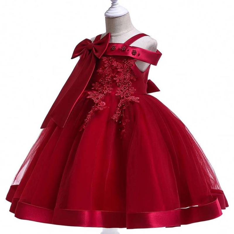 Baige Kids Kleidungsstücke Großhandel Little Baby Girl Frocks Lace Kinder Hochzeitsfeier Braut Kleider L5081