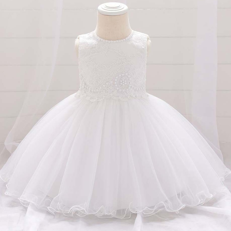 2021 Hochwertige Baby -Mädchen -Ballkleid Neugeborenes Baby Prinzessin Kleidernetz Party Kleid L1933XZ