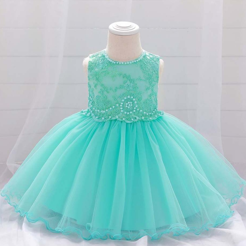 2021 Hochwertige Baby -Mädchen -Ballkleid Neugeborenes Baby Prinzessin Kleidernetz Party Kleid L1933XZ