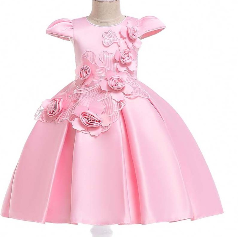 Baigeneue Mode Blumenmädchen Kleid Party Geburtstag Hochzeit Prinzessin Kleinkind Baby Mädchen Kleidung Kinder Kinder Mädchen Kleider L5070