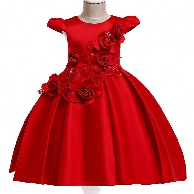 Baigeneue Mode Blumenmädchen Kleid Party Geburtstag Hochzeit Prinzessin Kleinkind Baby Mädchen Kleidung Kinder Kinder Mädchen Kleider L5070