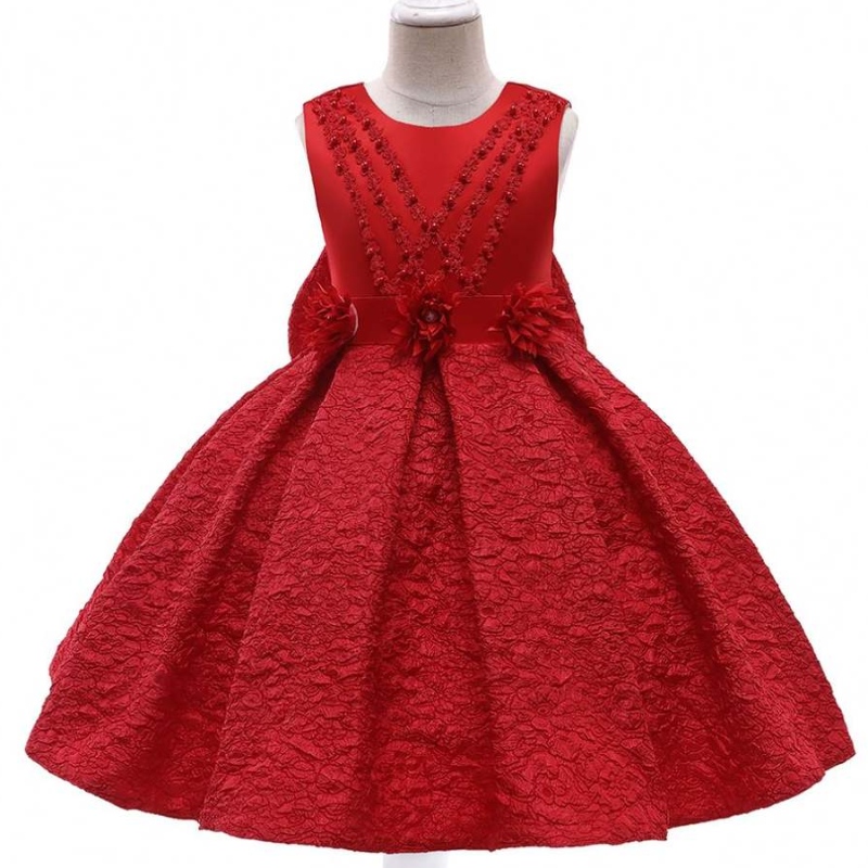 Baigeneue Design Blumenmädchen Kleider Kinder Hochzeit Abend Party Kleid Girl Prom Food Kleid