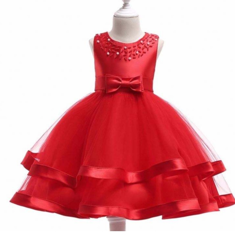 Baige Hot Sales Girl Party Kleidung Kinder Kleidungsdesigns Baby Party Kleid L5017