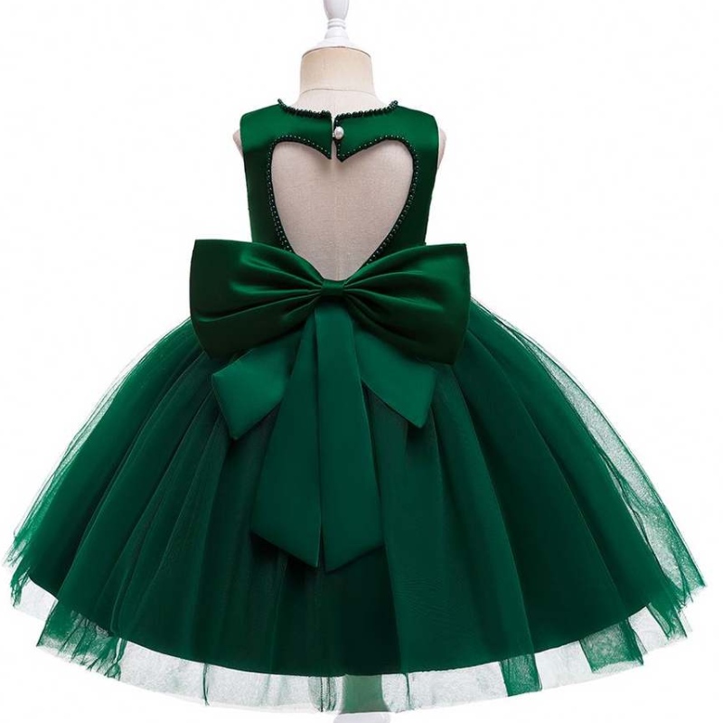 Baigeneue Mode 6 Jahre alte elegante Blumenmädchen-Partykleid V-Ausschnitt Back Geburtstagskleider L5273