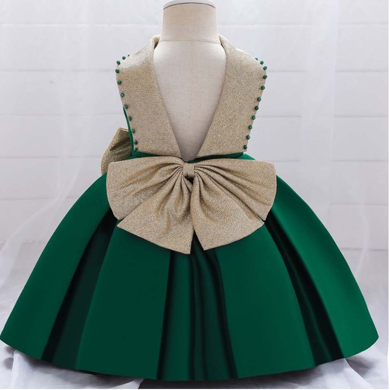 Baige Großhandel Golden Chiffon Frocks Designs weiche Ruffle Kinder Baby Girls Prinzessin Party Tutu Kleid