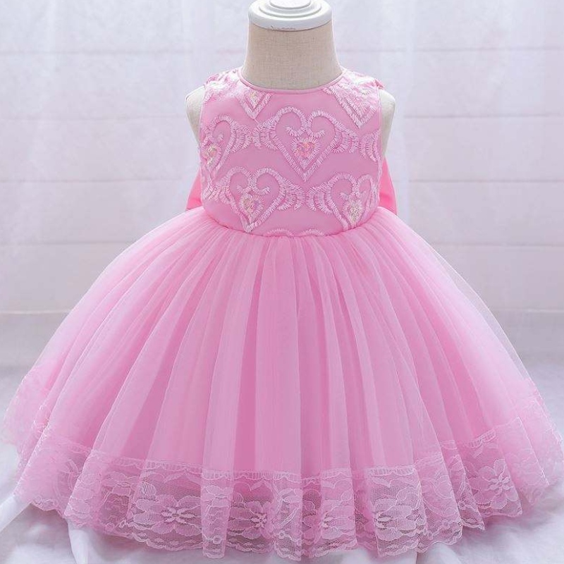 Baige Blumenmädchenkleider Hochzeit Abendkleider für Kinder Party Kleid Baby Neugeborene Mädchen Mädchen Kleider