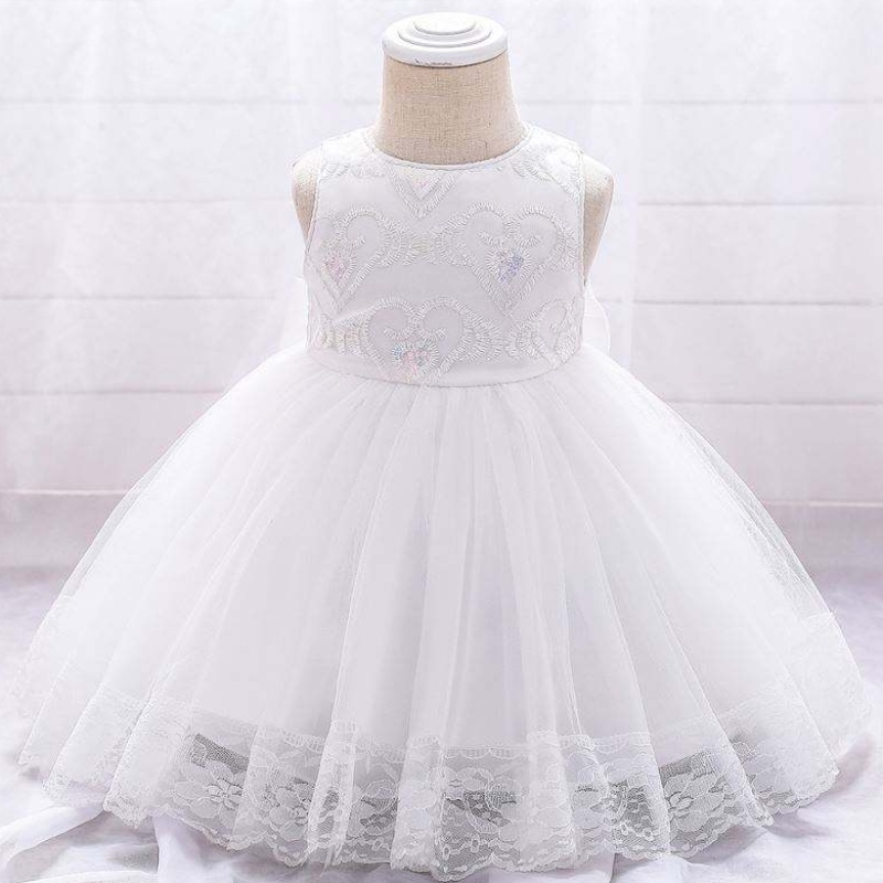 Baige Blumenmädchenkleider Hochzeit Abendkleider für Kinder Party Kleid Baby Neugeborene Mädchen Mädchen Kleider