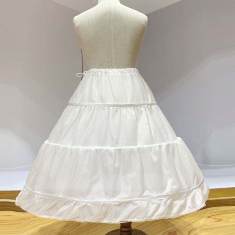 Baige Baby Mädchen Petticoat für Kinder Langes Hochzeitskleid Bustle Pannier für Mädchen Langes Prinzessin Kleid Crinoline für Blumenmädchen