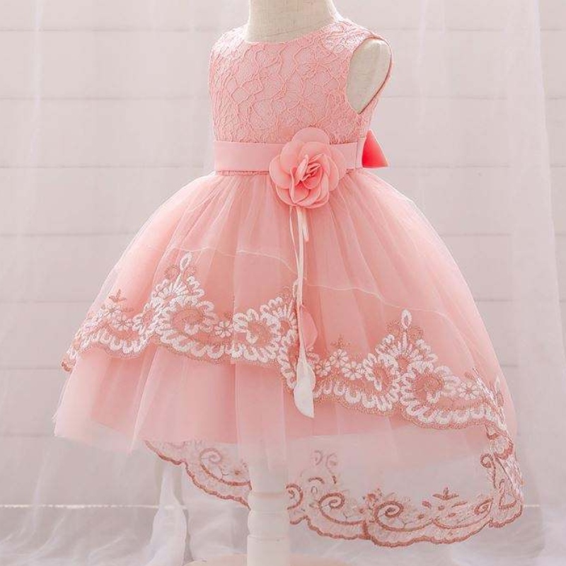 Baige Großhandel Kleinkind Girl Kleider Flauschigmode geschichtete Kuchenkleid formelle Applikze Mädchen Prinzessin Kleider für Kinder L1921XZ