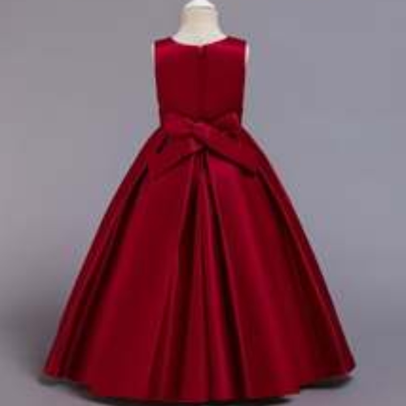 Mädchen Blume Vintage Spitze Prinzessin Langes Kleid für Kinder