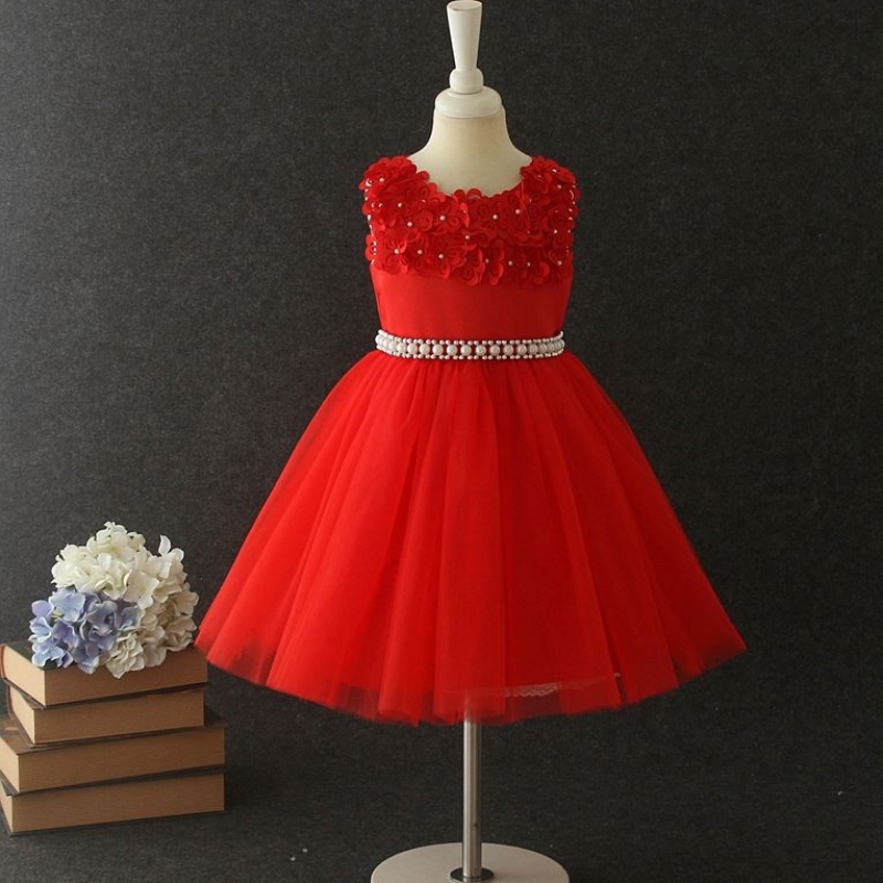 3-10-jährige Kinder Hochzeitskleider Mädchen Blumenkleider Babykleider Party Kleidung