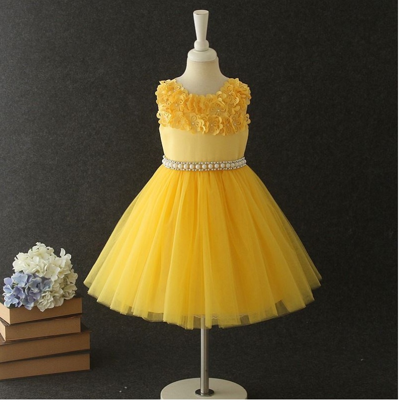 3-10-jährige Kinder Hochzeitskleider Mädchen Blumenkleider Babykleider Party Kleidung