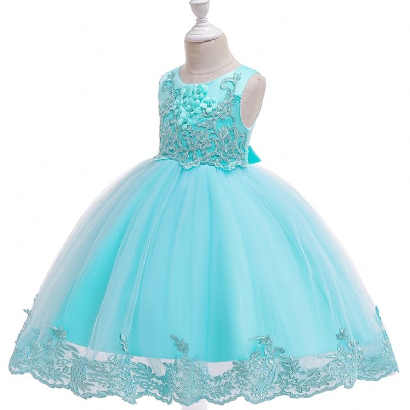 Baige Girl Prinzessin Luxuskleider ärmellose Partykleid Kinder Abend Ballkleid Geburtstagsfeier L5097