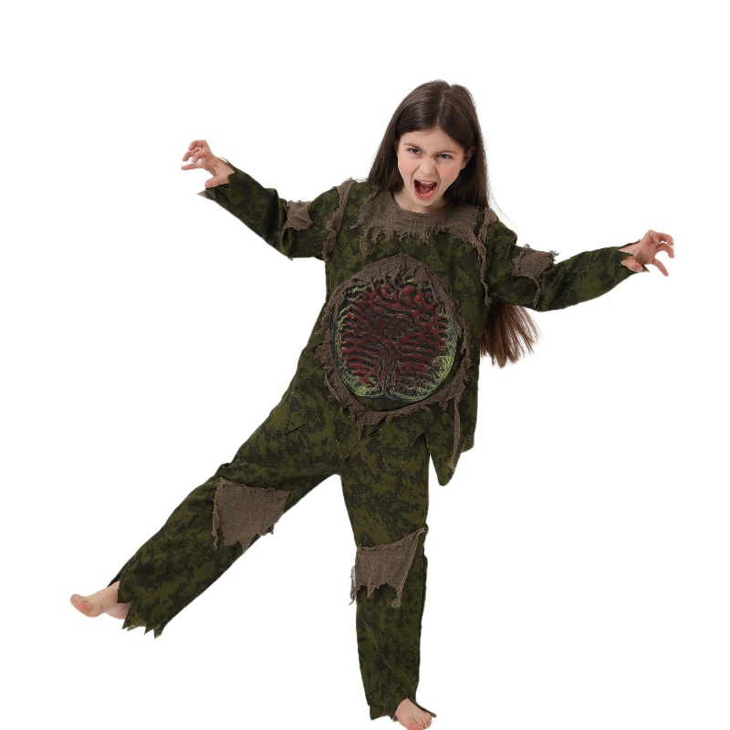 Swamp Monster Thing Halloween Scary Terror Cosplay Kostüme für Kinder schreckliche Eingeweide Kleidung Geister Zombie Tarnung