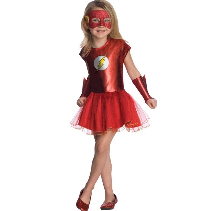 Kind Superheld Flashman Halloween Kostüm Girls Prinzessin Diana Ankleidungsgeschenke Cos Set Kleid