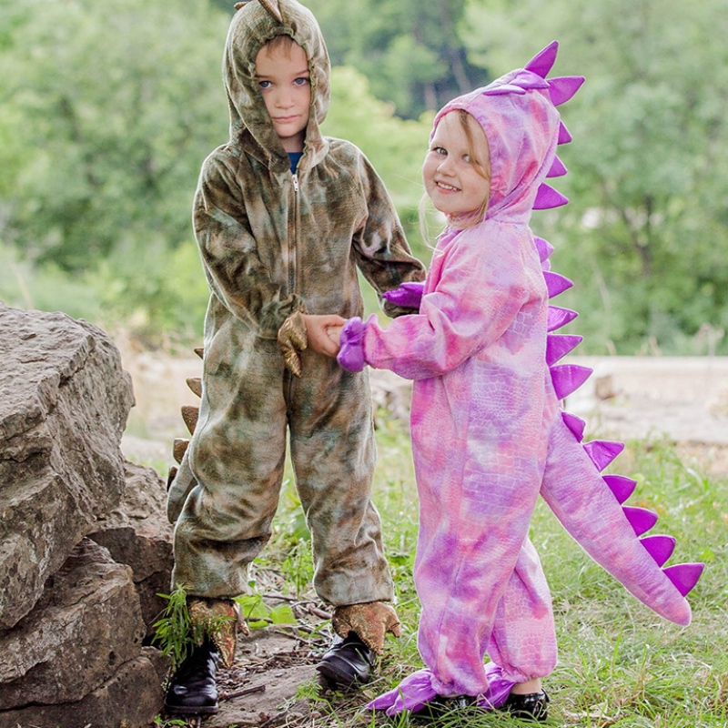 Dinosaurier -Kleidung von Kindern Cosplay Jumpsuit süßer Tyrannosaurus Rex Jura -Kostüme