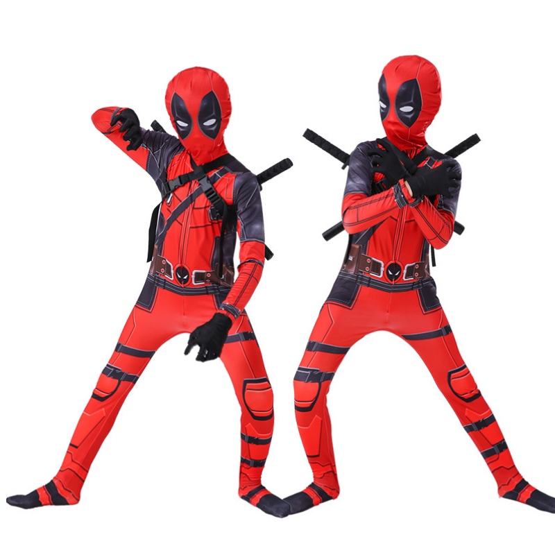 Unisex Superhelden Bodysuit Halloween Cosplay Kostüme Kinder 3D -Stil