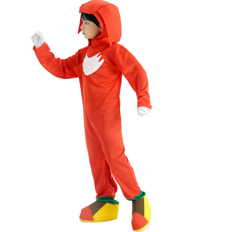 Red Sonic Cosplay Kostüm für Kinder Halloween Party Sonic Ratten Jumpsuit