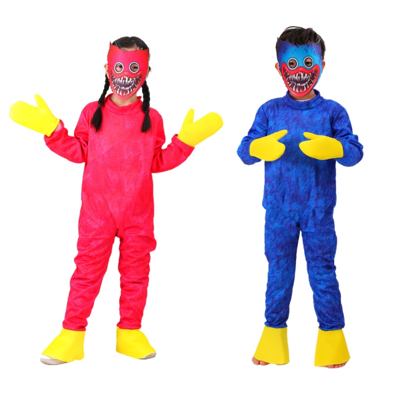 Poppy Playtime Cosplay -Kleidung Jungen Mädchen Game Horror Peluche Kleidung Halloween Kostüm für Kinder